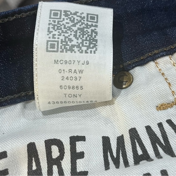 True Religion Tony Raw 36x30 Mens Skinny Jeans Dark Blue Made In USA - Picture 12 of 14